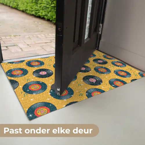 Muziek - Patroon - Geel Deurmat klein 898 -USP_NL