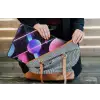 Bollen - Neon - Lijnen - Roze laptophoes neopreen klein -tas