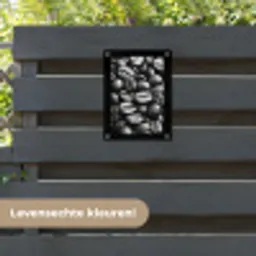 Koffiebonen - Zwart - Vintage tuinposter los doek klein -sfeer3