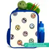 Speelse smiley-mix Kinderrugzak - Blauw middel -inhoud_NL
