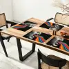 Mond - Golven - Regenboog Placemat vinyl groot -zzsfeer4_Kitchenyeah-website