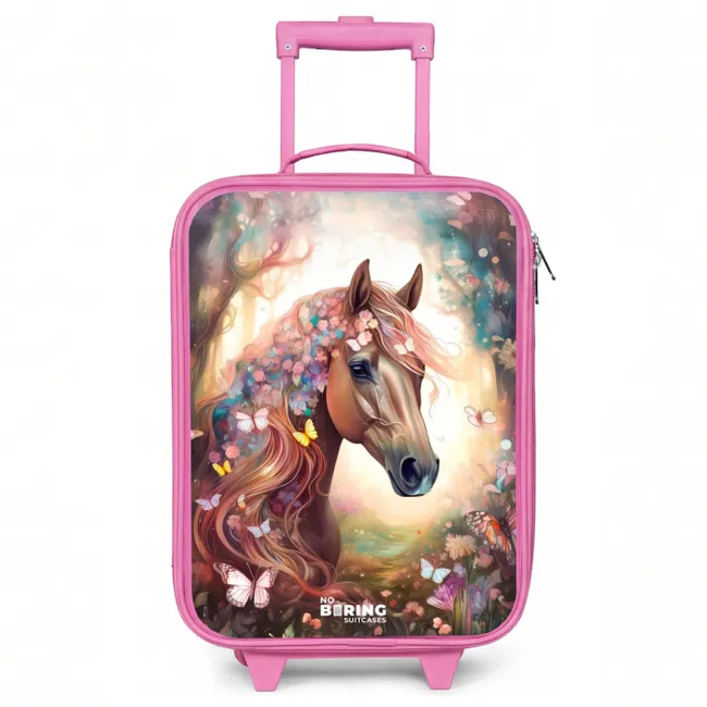 Kids’ Suitcase - Pink - Butterfly mare