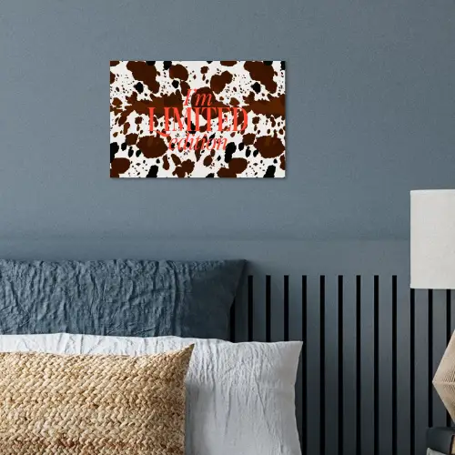 Koeienprint - Limited edition - Rood poster papier klein -sfeer2