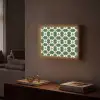 Tegel - Klassiek - Groen Light Box met batterij (Wandlamp) middel 907 -sfeer1