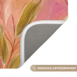 Botanisch - Bloemen - Kleurrijk Badmat klein 997 -USP_AntislipFR