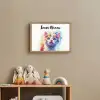 Kat - Portret - Kleuren - Verf - Wit Light Box met batterij (Wandlamp kind) middel -sfeer2_kind