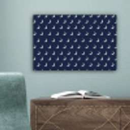 Patroon - Manen - Blauw canvas 2cm klein 34 -sfeer4