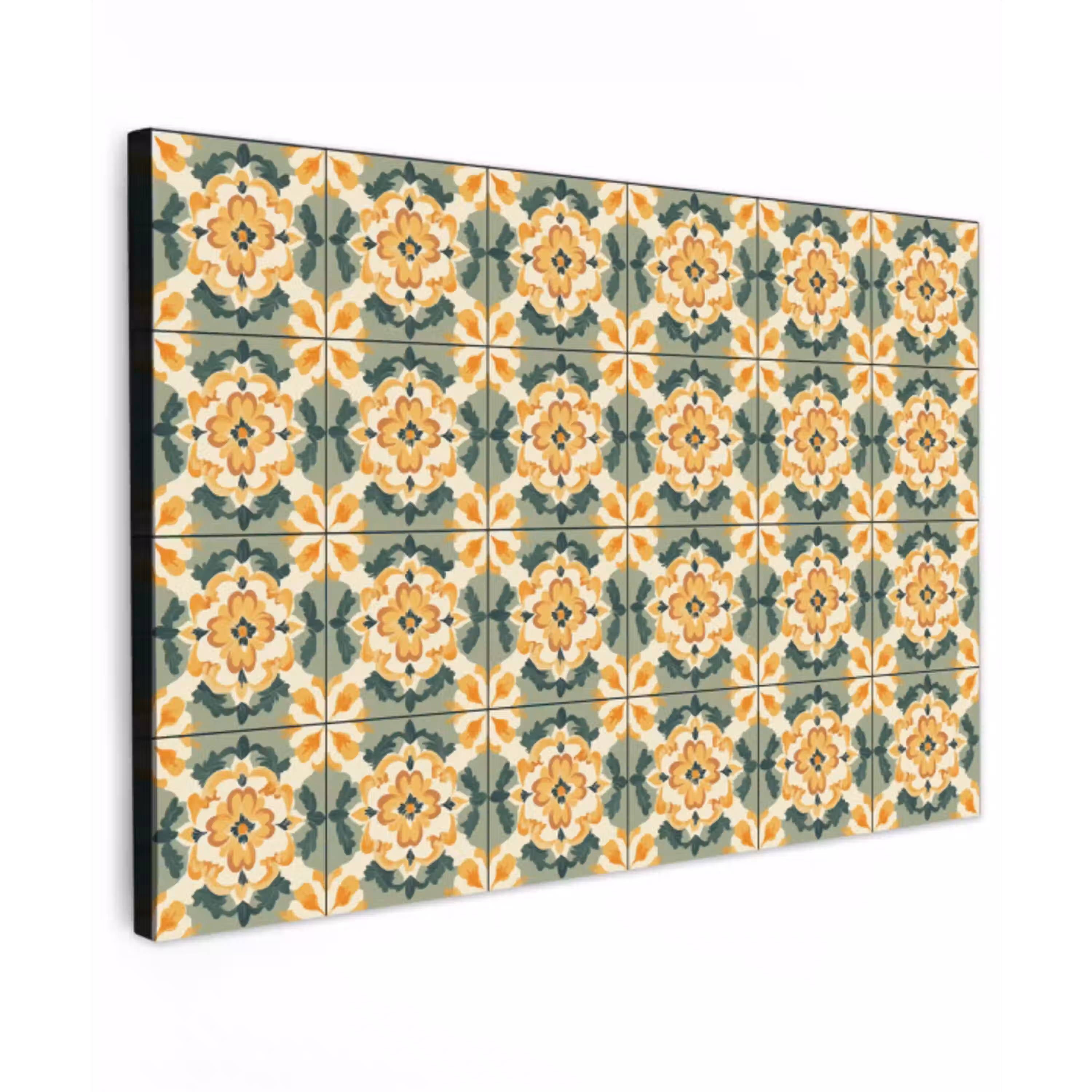 Keramiek - Verweerd - Kleurrijk canvas 2cm klein 34 -z3d