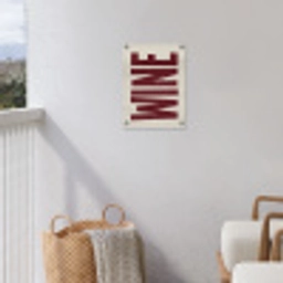 Wine - Red - Decoratie - Japandi tuinposter los doek klein -sfeer8