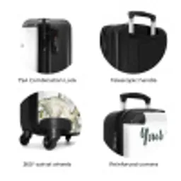 Dino Jungle NBS - Handbagage koffer - Kinderen Unisex middel zzzzzzzbolletjes_ENG