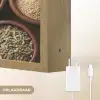 Bakjes - Hout - Kruiden - Kleurrijk Light Box met batterij (Wandlamp) middel -USP_websiteoplaadbaarNL