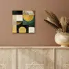 Abstract - Goud - Brons - Vormen - Geometrisch aluminium wit klein -sfeer4