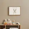 Konijn - Beige - Dier - Slim  - Quote Light Box met batterij (Wandlamp kind) middel -sfeer2_kind