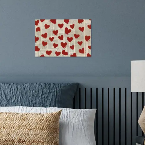 Hartjes - Krant - Loveyou poster papier klein -sfeer2