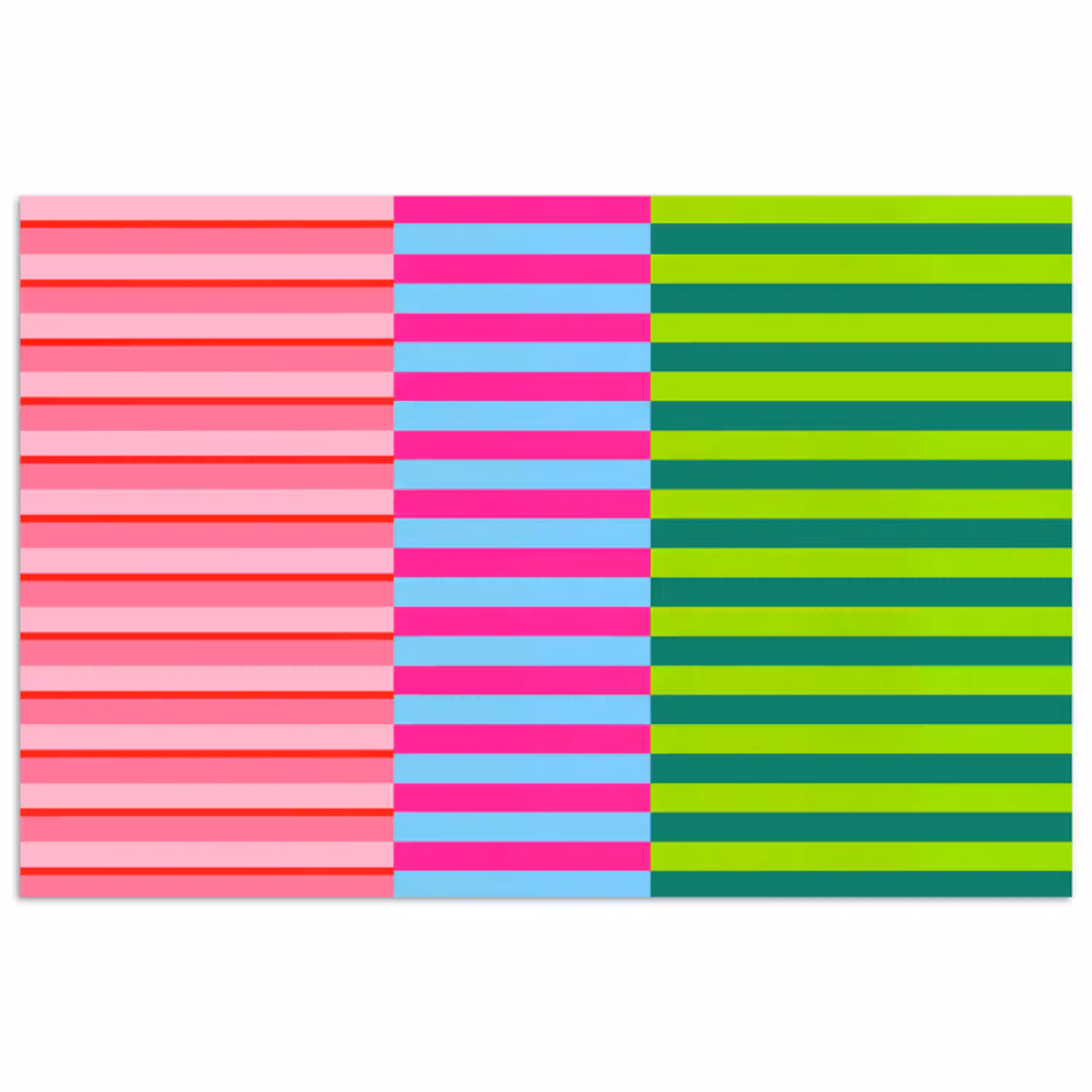 Patroon - Strepen - Modern - Abstract - Kleurrijk poster papier klein -3d