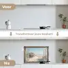 Doorkijk - Helmgras - Duinen - Zee - Landschap keuken achterwand spatscherm klein -voor_na_NL