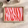 Zebraprint - Roze - Rood - Dierenprint Dienblad Rechthoek middel -USP_Formaat