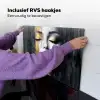 Gezicht - Vrouw - Penseelstreken - Abstract Inductie beschemer met haakjes klein -ky-ophangen-nl