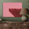 Dream - 3D - Rood - Roze PET vilt klein -sfeer2
