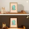 Dino - Boba - kawaii - Oranje Light Box met kabel klein -sfeer3_kind