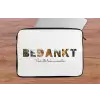 Bedankt - Lettercollage laptophoes neopreen klein -tafel