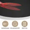 Garnaal - Rood - Dieren Akoestische PET Vilt - Rond klein -closeup_NL