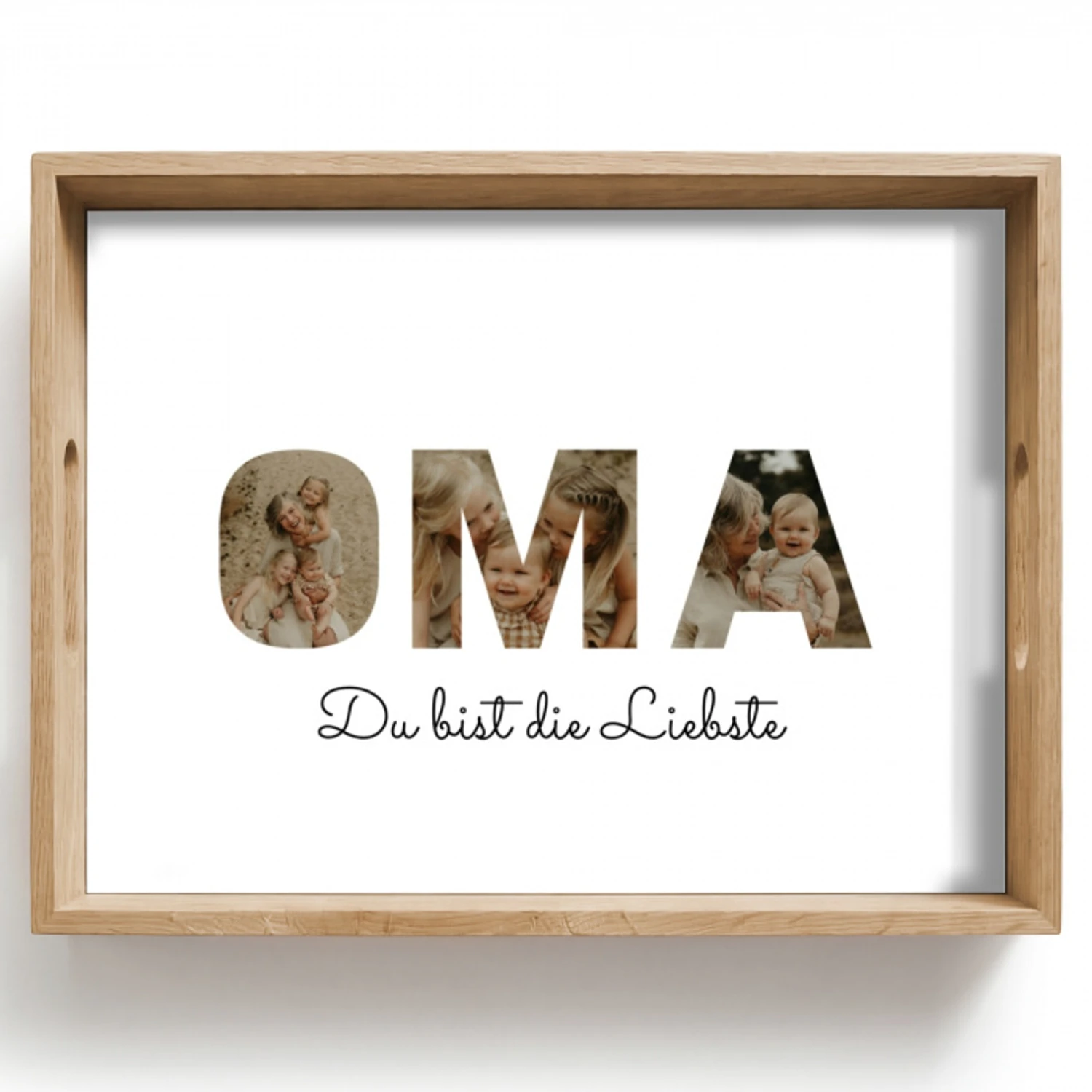 Oma - Buchstaben-Collage Dienblad Rechthoek middel -z3d_shopping
