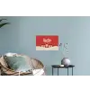Illustratie - Kerstman - Rendieren - Rood Muursticker klein -plant