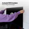 Cupcake - Luxueus - Zilver Inductie beschemer met haakjes middel -ky-ophangen-nl