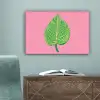 Illustratie - Blad - Minimalistisch - Groen canvas 2cm klein -sfeer4