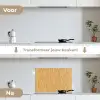 Zee - Dieren - Geel - Algen keuken achterwand spatscherm klein 900 -voor_na_NL