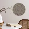 Donker - Bloemen - Sierlijk Wandcirkel kunststof plaat 5mm dik klein 188 -sfeer4