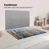 Skyline - Wolkenkrabbers - Water - Blauw Inductie beschermer vinyl 3mm klein -wsfeer7_website