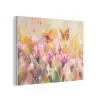 Vlinders - Oranje - Bloemen PET vilt klein -3d