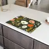 Bloemen - Illustratie - Groen Inductie beschermer vinyl 3mm klein -sfeer8