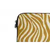 Zebra - Klassiek - Oker - Geel laptophoes neopreen klein 279 -detail