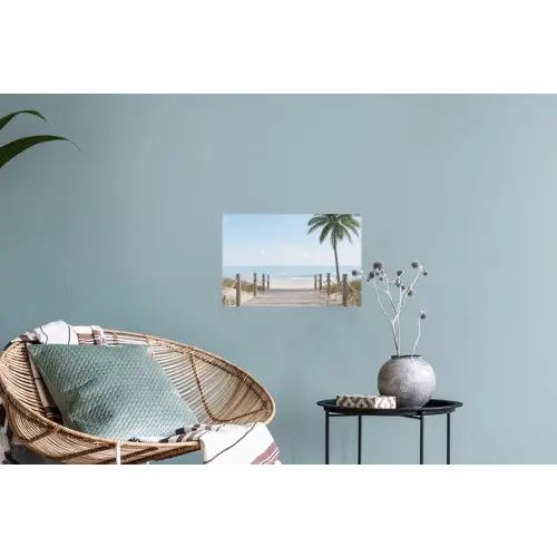 Palmbomen - Pad - Horizon Muursticker klein -plant