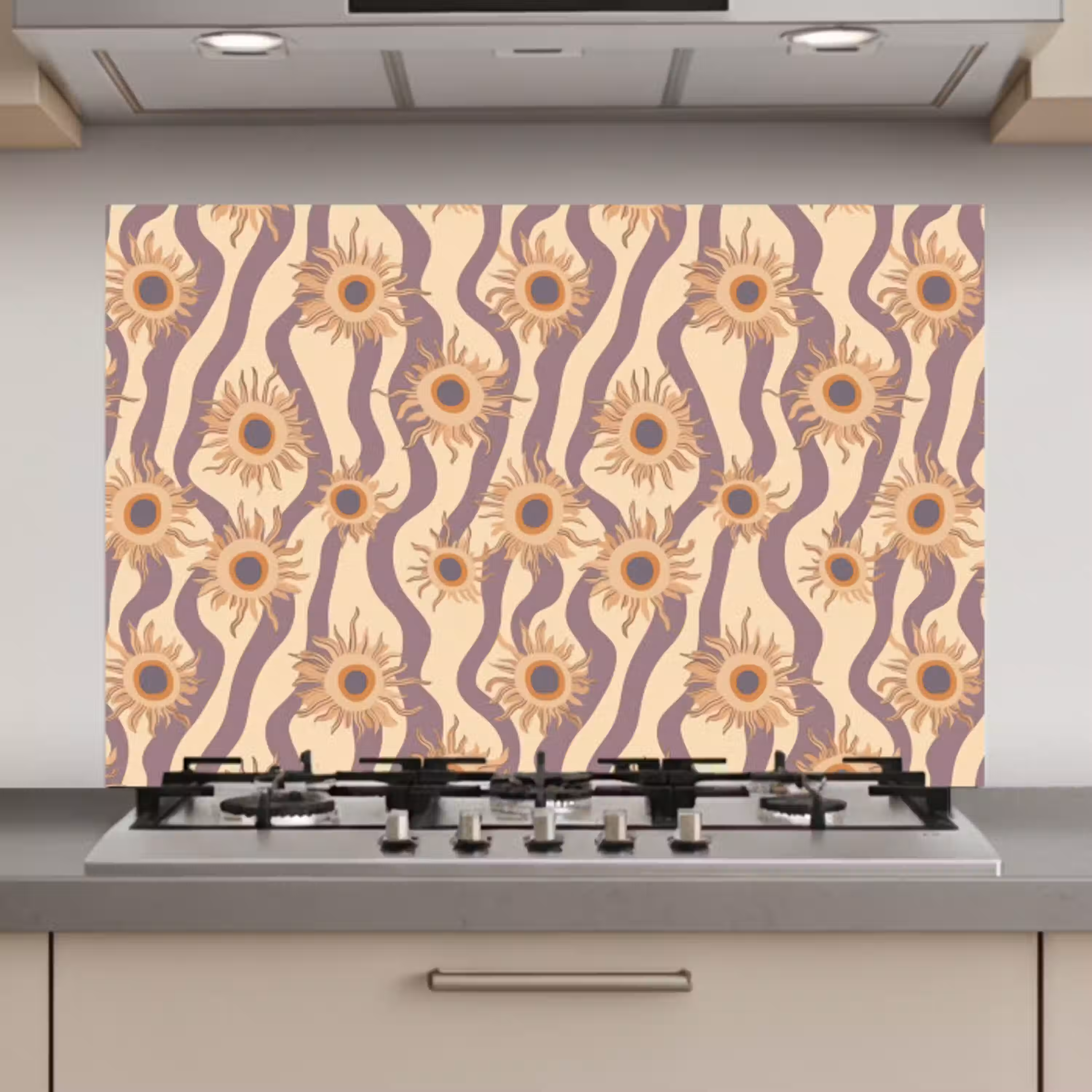 Bohemian - Vibe - Lavendelpaars keuken achterwand spatscherm klein 900 -3d_website