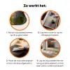 Bloemen - Klaproos - Lente - Natuur - Rood - Blauw Inductie beschermer vinyl 3mm klein -zzzzzzz-td-werking