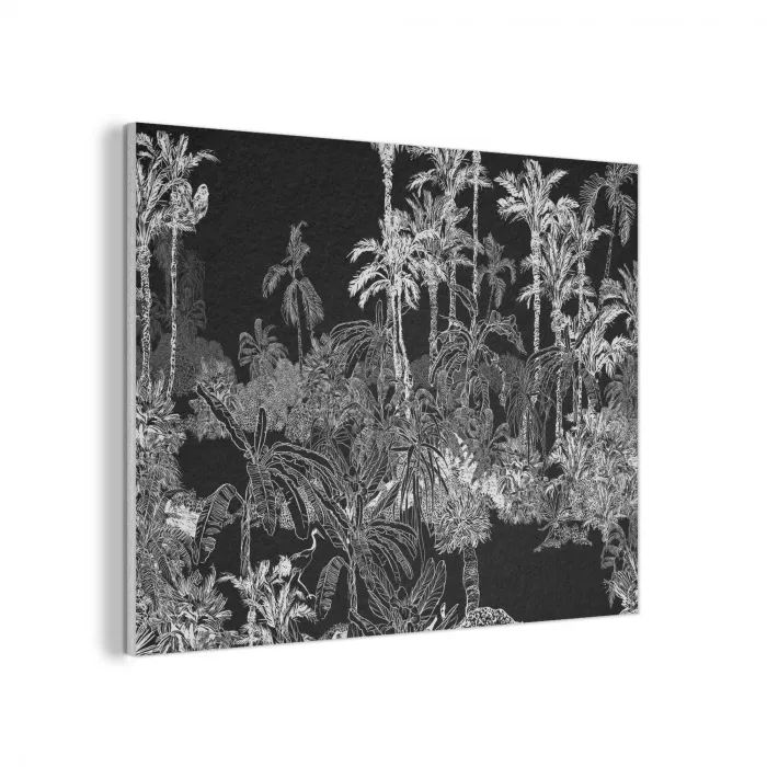 Tropisch - Jungle - Bomen - Bladeren PET vilt klein -3d