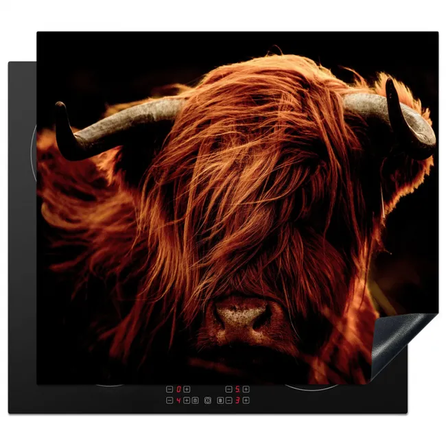 Vurige Blik Inductie beschermer vinyl 3mm middel -3d