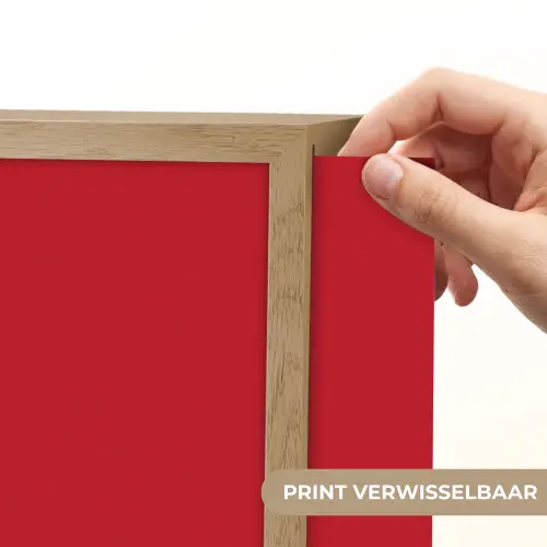Minimalistisch - Rood - Roze - Hartjes Light Box met batterij (Wandlamp) middel -USP_websiteprintNL