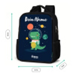 Ruimte - Dino - Planeten - Sterren Rugzak - Zwart middel -productfoto_formaten