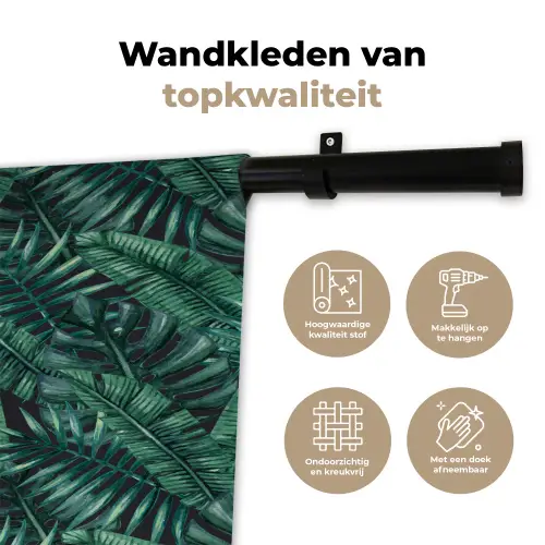 Jungle - Beplanting - Overlapping - Afsnijding Wandkleed katoen klein 269 -sfeer2