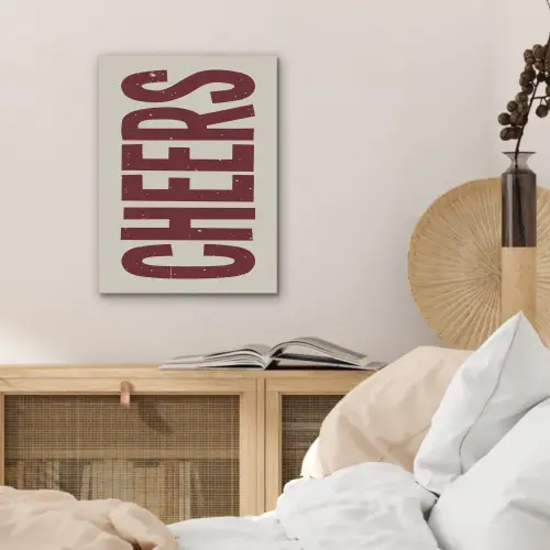 Red - Cheers - Decoratie - Beige PET vilt klein -sfeer3