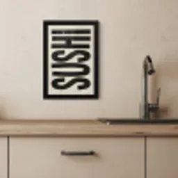 Zwart - Sushi - Japandi - Vintage KitchenYeah - Keuken - Fotolijst klein -sfeer2