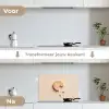 Koekje - Kruimels - beige keuken achterwand spatscherm klein -voor_na_NL
