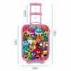 Knallende gekleurde monsters Kinderkoffer - Roze klein -productfoto_formaten