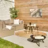 Hazestaartgras - Wit - Zonlicht Tuinposter op houten frame 2 cm dik klein -sfeer2