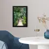 Jungle - Palmboom - Brug - Natuur - Planten fotolijst zwart zonder passe partout klein -sfeer4